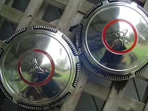 VINTAGE PLYMOUTH DODGE CHRYSLER POLICE DOGDISH HUBCAPS WHEEL COVER CHARGER MOPAR - Picture 1 of 9