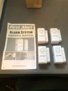 First Alert Home Alarm System 4 Alarms For Windows Or Doors BRAND NEW - Picture 1 of 4