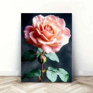 Vibrant Essence Rose Wall Art  Canvas Unframed/Framed - Picture 1 of 7