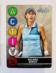 Belinda Bencic 2024 Topps Graphite Tennis Active Insert Metal Card - Foto 1 di 1