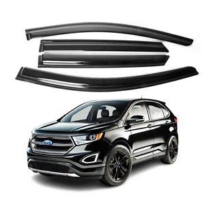Side Window Vent Visor Sun Rain Deflector Guard 4-Pieces for Ford Edge 2015-2024 - Picture 1 of 7