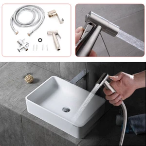Handbidet WC Bad Spray Düse Set Handheld Dusche Kopf Bidet Brausekopf Handbrause - Bild 1 von 10