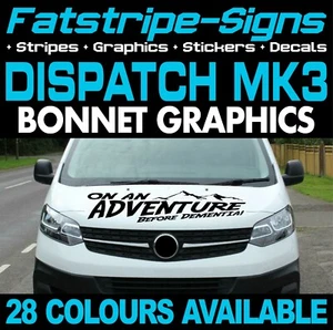 passend für CITROEN VERSAND MK3 ADVENTURE LUSTIGE MOTORHAUBE GRAFIK AUFKLEBER CAMPER VAN - Bild 1 von 2