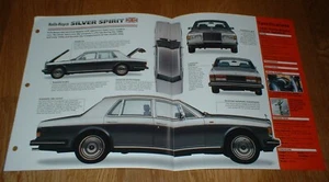 Rolls-Royce Silver Spirit 1990 folleto Imp original información de especificaciones 90 RR - Imagen 1 de 1
