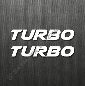 Turbo Sticker Set Vinyl Decal For Honda Civic Turbocharged Car Sticker JDM Dope - Picture 1 of 2