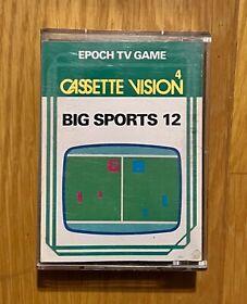 Big Sports 12 Cassette Vision 4 Epoch TV Game Japan Vintage 1982 Rare