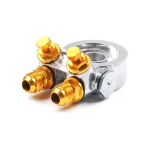 For Oil Filter Cooler Sandwich Plate Adapter Thermostat AN10 3/4X16UNF M20*1.5 - Foto 1 di 12