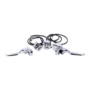 Chrom Lenker Armaturen Kit für Harley Dyna Softail Can Bus Modelle 11-23 - Bild 1 von 1