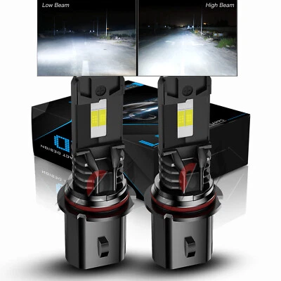 For Volvo VNL 2000-2003 2x 9007 HB5 6000K LED Headlight Bulb High Low Beam Foto 1 de 4