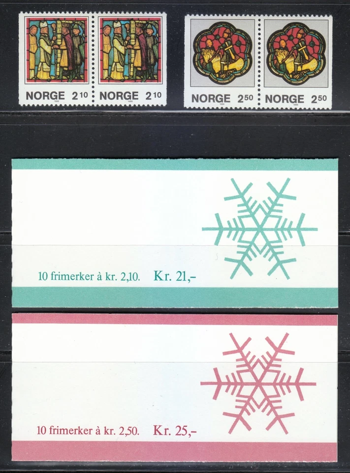 Norway 1986 MNH Mi 958-959 D/D Sc 900a,901a Booklets / Christmas ** - Image 1 of 2
