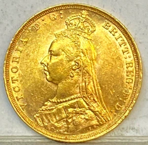 AUSTRALIA 1893 S GOLD SYDNEY SOVEREIGN LOW MINT KEY DATE RARE HIGH GRADE - Bild 1 von 2