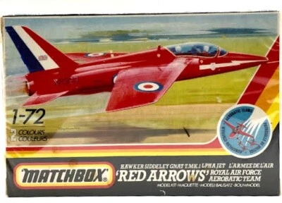 New Vintage Matchbox 1-72 Red Arrows Hawker Siddeley Gnat TMK Alpha Jet Model Ki - Image 1 of 4