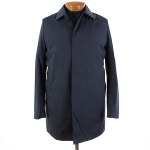 Zanella NWT 100% Polyester Rain Coat w/ Removable Vest Size M US In Solid Navy - Picture 1 of 13