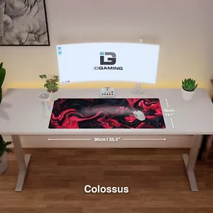 ID Gaming Liquid Red XXL mouse Pad 90x40cm Colossus Cloth Based Flexible - Bild 1 von 2