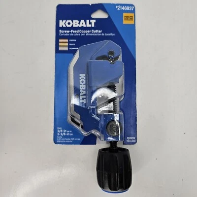 KOBALT Screw Feed Tube Cutter 2146937 Copper Brass Aluminium 1/8" - 1 1/8" 58707 - Image 1 of 4