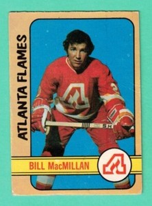 (1) BILL MACMILLAN  1972-73 O-PEE-CHEE # 98 FLAMES ROOKIE FAIR CARD (H6541)