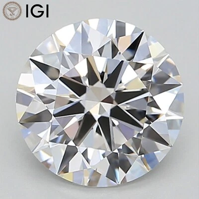 IGI Certificate 1.75 Carat ROUND Cut CVD Lab Grown Diamond F Color VVS2 Clarity - Image 1 of 4