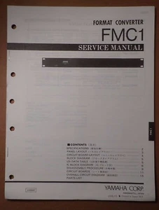 Original Yamaha FMC1 Format Converter SERVICE Manual - Picture 1 of 3