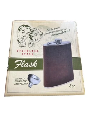 WEMBLEY - Frasco de alcohol de acero inoxidable Foto 1 de 4