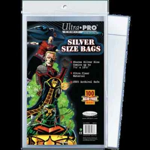 Comic Bags 100 Count Silver Size [NEW] Ultra Pro Clear Poly Book 7-1/4"x10-1/2" - Picture 1 of 1
