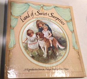 1983 Land of Sweet Surprises A revolving picture Repo Antique Book Ernest Nister - Imagen 1 de 15