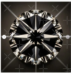 Black Diamond Poster - 33.1" x 33.1" - Semi Gloss - Picture 1 of 2