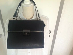 Hübsche Damen Tasche, schwarz, mit schönem Griff, Innenfächer, neu - Bild 1 von 4