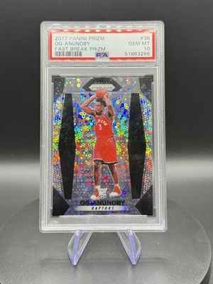 2017-18 Panini Prizm #38 OG Anunoby Prizms Fast Break RC PSA 10 - Image 1 of 2