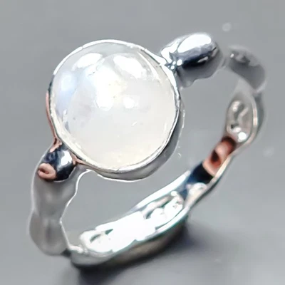 Unique gift Natural Moonstone Ring 925 Sterling Silver Size 7 /R435187 - Image 1 of 4