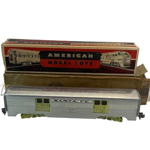 American Model Toys AMT Santa Fe 4170 Gepäckwagen IOB Vintage 1950 Spur O - Bild 1 von 7