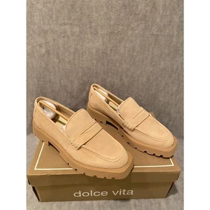 Dolce Vita Elias Dune Suede Loafers Women's Shoes Sz 8.5 - Picture 1 of 9