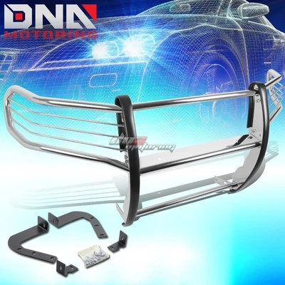 PARA 11-16 GRAND CHEROKEE WK2 SUV RECUBIERTO NEGRO ACERO DULCE PROTECTOR DE PARRILLA DELANTERA LLAMA Foto 1 de 4