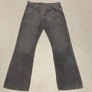 Levi’s Corduroy Trousers Mens W33 L32 Grey Bootcut Vintage 90s 507 Flared - Picture 1 of 10