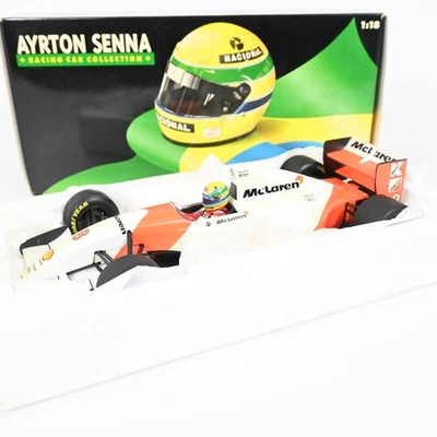 Minichamps Lang 1/18 Ayrton Senna McLaren MP4/8 F1 Diecast Model Car - Image 1 of 4