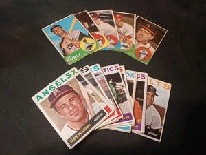 TOPPS BASEBALL COMMONS LOT 1963 (5) GD 1964 (26) ALL VG - Picture 1 of 11