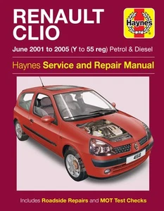 Renault Clio Petrol & Diesel (Jun 01 - 05) Haynes Repair Manual (Paperback) - Picture 1 of 11