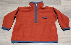 Patagonia Synchilla orange Half Zip Fleecepullover Kleinkind Kinder Größe XXS 3-4 - Bild 1 von 8