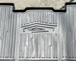 2023-2025 Tesla Cybertruck All Weather Floor Mat Liner SET of 3-pieces w/ Logo - Picture 1 of 6