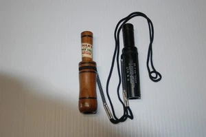 VINTAGE FAULK'S H-100 HONKER CALL AND P.S. OLT L-22 REGULAR GOOSE CALL - Picture 1 of 4