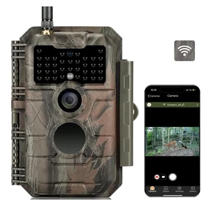 E6 Trail Camera WiFi 48MP 1296P Game Camera with No Glow Night Vision Motion ... - Foto 1 di 8
