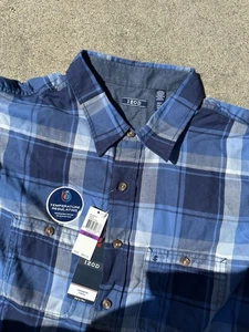 Camisa azul sarga IZOD Harbor para hombre 2XL tela reguladora de temperatura alta nueva con etiquetas - Imagen 1 de 4