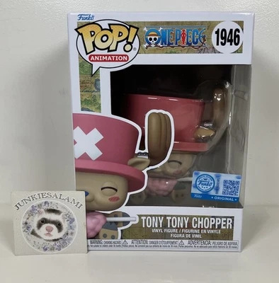 One Piece #1946 Tony Tony Chopper w/ Cotton Candy Funko Pop! Vinyl Exclusive New - Image 1 of 4