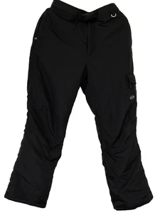 Slalom schwarz verstellbare Taille isoliert Ski Snowboard Ski Cargo Hose Herren M - Bild 1 von 18