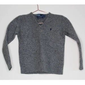 Polo Ralph Lauren Kids Lambswool v-neck sweater Small - Picture 1 of 7