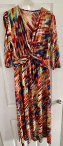 Jolie Moi Colourful Maxi Dress Size 12 - Picture 1 of 9