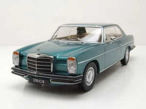 Mercedes 280 C/8 Strichacht Coupè W114 1969 Turchese Modellino 1:18 KK Scale - Foto 1 di 9