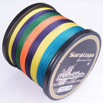 8 Strands Multi-Color/Yellow/Green Power Dynema Braided Fishing Line 100M-2000M - Image 1 of 4