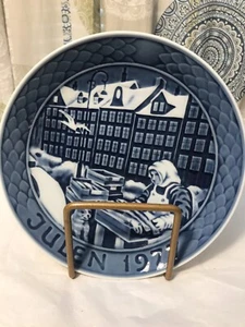 GRANDE PORZELLAN VON KOPENHAGEN 1977 WEIHNACHTSTELLER 7 1/8" Denmark - Bild 1 von 6