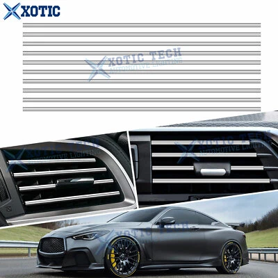 10x Tira protectora de PVC suave salida de ventilación de aire interior automática moldura para Nissan + Infiniti Foto 1 de 4