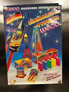 WECO Feuerwerk Poster Plakat "Einmalig WECO" 90er 60x40cm (Silvester, Pyro) - Bild 1 von 1